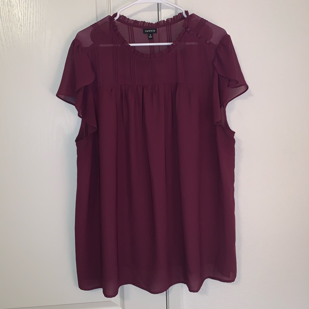 Torrid Purple Blouse